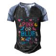 Pink Or Blue I Already Love You Matching Gender Reveal Party Funny Gift Men's Henley Shirt Raglan Sleeve 3D Print T-shirt Black Blue