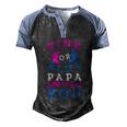Pink Or Blue Papa Loves You Gift Gender Reveal Great Gift Men's Henley Shirt Raglan Sleeve 3D Print T-shirt Black Blue