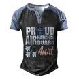Proud Air National Guard Aunt Usa Military Women Men's Henley Shirt Raglan Sleeve 3D Print T-shirt Black Blue