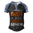 Proud Dad Of A 2022 Senior Tiger Print Men's Henley Shirt Raglan Sleeve 3D Print T-shirt Black Blue