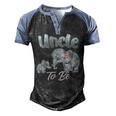 Soon Uncle To Be Elephants For Baby Shower Gender Reveal Men  Men's Henley Shirt Raglan Sleeve 3D Print T-shirt Black Blue