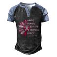 Sunflower Pink Ribbon Breast Caner Men's Henley Shirt Raglan Sleeve 3D Print T-shirt Black Blue