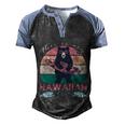 This Is My Hawaiian Cool Gift Men's Henley Shirt Raglan Sleeve 3D Print T-shirt Black Blue