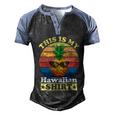 This Is My Hawaiian Gift Men's Henley Shirt Raglan Sleeve 3D Print T-shirt Black Blue