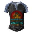 Vintage Sunset Summer Vacation 2022 Anna Maria Island Beach Cool Gift Men's Henley Shirt Raglan Sleeve 3D Print T-shirt Black Blue