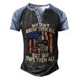 We Dont Know Them All But We Owe Them All 4Th Of July Men's Henley Shirt Raglan Sleeve 3D Print T-shirt Black Blue