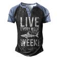 Live Every Week Like Its Shark Week 2 Men's Henley Shirt Raglan Sleeve 3D Print T-shirt Black Forest