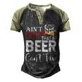 Aint Nothing That A Beer Cant Fix V3 Men's Henley Shirt Raglan Sleeve 3D Print T-shirt Black Forest