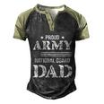 Army National Guard Dad Cool Gift U S Military Funny Gift Cool Gift Army Dad Gi Men's Henley Shirt Raglan Sleeve 3D Print T-shirt Black Forest