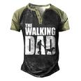 Best For Fathers Day 2022 The Walking Dad Men's Henley Raglan T-Shirt Black Forest