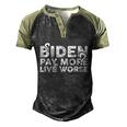 Biden Pay More Live Worse Shirt Pay More Live Worse Biden Design Men's Henley Shirt Raglan Sleeve 3D Print T-shirt Black Forest
