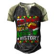 Black History Month One Month Cant Hold Our History Men's Henley Shirt Raglan Sleeve 3D Print T-shirt Black Forest