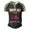 Bonus Dad Of The Birthday Girl Roller Skates Bday Skating Men's Henley Shirt Raglan Sleeve 3D Print T-shirt Black Forest
