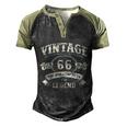 Born In 1956 Vintage Classic Dude 66Th Years Old Birthday Graphic Design Printed Casual Daily Basic Men's Henley Shirt Raglan Sleeve 3D Print T-shirt Black Forest