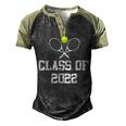 Class Of 2022 Graduation Senior Tennis Player Men's Henley Shirt Raglan Sleeve 3D Print T-shirt Black Forest