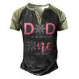 Dad Of The Birthday Girl Winter Onederland 1St Birthday Men's Henley Shirt Raglan Sleeve 3D Print T-shirt Black Forest
