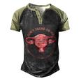 Don’T Tread On Me Uterus Cool Gift Men's Henley Shirt Raglan Sleeve 3D Print T-shirt Black Forest