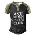 Funny Anti Biden Anti Biden Social Club Men's Henley Shirt Raglan Sleeve 3D Print T-shirt Black Forest