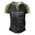 Funny Anti Biden Dont Underestimate Joes Ability To Fuck Things Up Funny Bar Men's Henley Shirt Raglan Sleeve 3D Print T-shirt Black Forest