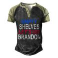 Funny Anti Biden Empty Shelves Joe Lets Go Brandon Funny Anti Biden Men's Henley Shirt Raglan Sleeve 3D Print T-shirt Black Forest