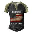 Funny Anti Biden Fjb Lets Go Brandon Let Go Brandon American Flag Republic Men's Henley Shirt Raglan Sleeve 3D Print T-shirt Black Forest