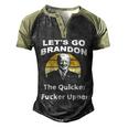 Funny Anti Biden Fjb Lets Go Brandon Let Go Brandon Fjb Funny American Fla Men's Henley Shirt Raglan Sleeve 3D Print T-shirt Black Forest