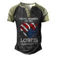 Funny Anti Biden Proud Member Of The Lgbfjb Community Us Flag Men's Henley Shirt Raglan Sleeve 3D Print T-shirt Black Forest