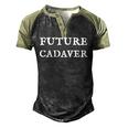Future Cadaver Death Positive Halloween Costume Men's Henley Raglan T-Shirt Black Forest