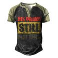 His Dream Still Matters Martin Luther King Day Human Rights Men's Henley Shirt Raglan Sleeve 3D Print T-shirt Black Forest