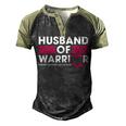 Husband Of A Warrior Breast Cancer Awareness Pink   Men's Henley Shirt Raglan Sleeve 3D Print T-shirt Black Forest