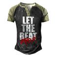 Let The Beat Drop Funny Dj Mixing Men's Henley Shirt Raglan Sleeve 3D Print T-shirt Black Forest