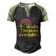 Make Heaven Crowded Cute Christian Missionary Pastors Wife Meaningful Gift Men's Henley Shirt Raglan Sleeve 3D Print T-shirt Black Forest