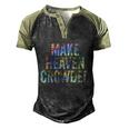 Make Heaven Crowded Faith Spiritual Cute Christian Tiegiftdye Meaningful Gift Men's Henley Shirt Raglan Sleeve 3D Print T-shirt Black Forest