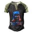 Make Mullets Great Again Funny 2020 Election American Flag Meaningful Gift Men's Henley Shirt Raglan Sleeve 3D Print T-shirt Black Forest