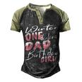 Mens Winter Onederland Dad Of Birthday Girl 1St Birthday Theme Men's Henley Shirt Raglan Sleeve 3D Print T-shirt Black Forest