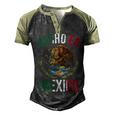 Mexico Eagle Hispanic Heritage Mexican Pride Mexico  Men's Henley Shirt Raglan Sleeve 3D Print T-shirt Black Forest