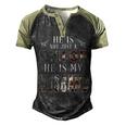 My Husband Is A Sailor Men's Henley Shirt Raglan Sleeve 3D Print T-shirt Black Forest