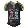 Pink Or Blue Grandma Loves Yougiftgender Reveal Gift Men's Henley Shirt Raglan Sleeve 3D Print T-shirt Black Forest