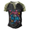 Pink Or Blue I Already Love You Matching Gender Reveal Party Funny Gift Men's Henley Shirt Raglan Sleeve 3D Print T-shirt Black Forest