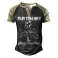 Play Together - Stay Together Men's Henley Shirt Raglan Sleeve 3D Print T-shirt Black Forest