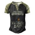 Proud Air Force Dad I Raised Mine Men's Henley Shirt Raglan Sleeve 3D Print T-shirt Black Forest