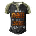 Proud Dad Of A 2022 Senior Tiger Print Men's Henley Shirt Raglan Sleeve 3D Print T-shirt Black Forest