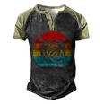 Retro Vintage Knitting Men's Henley Shirt Raglan Sleeve 3D Print T-shirt Black Forest