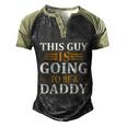 This Guy Is Going To Be A Daddy Father To Be Gift Men's Henley Shirt Raglan Sleeve 3D Print T-shirt Black Forest