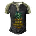 This Is My Hawaiian Funny Gift Men's Henley Shirt Raglan Sleeve 3D Print T-shirt Black Forest