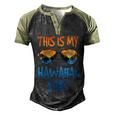 This Is My Hawaiian Gift Men's Henley Shirt Raglan Sleeve 3D Print T-shirt Black Forest