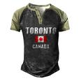Toronto Canada Retro Vintage National Pride Gift Souvenir Gift Men's Henley Shirt Raglan Sleeve 3D Print T-shirt Black Forest