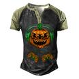 Video Games Halloween Jack O Lantern Gamer Boys Kids Men  Men's Henley Shirt Raglan Sleeve 3D Print T-shirt Black Forest
