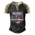 Volleyball Grandma Meaningful Gift Men's Henley Shirt Raglan Sleeve 3D Print T-shirt Black Forest