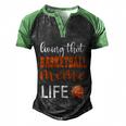 Basketball Meme Life Basketball Grandma Meme Cute Gift Men's Henley Shirt Raglan Sleeve 3D Print T-shirt Black Green